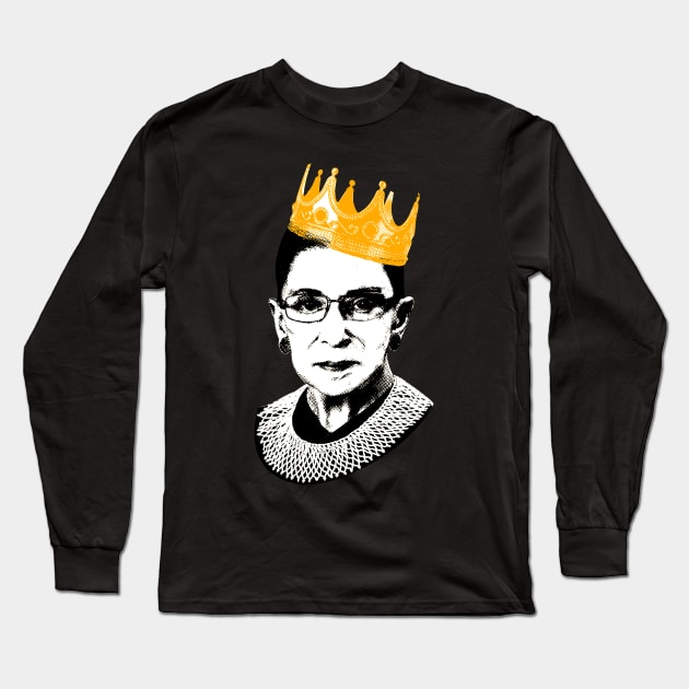 Notorious Ruth Bader Ginsburg Long Sleeve T-Shirt by Djokolelono